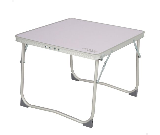 Aktive mesa plegable pequeña camping antivuelco y ultraligera malva