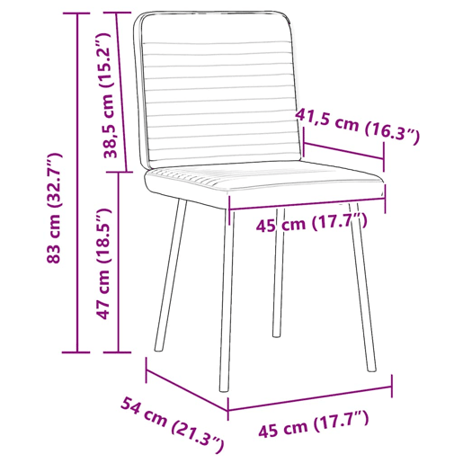 vidaXL Cadeiras de jantar 6 pcs veludo cinzento-escuro vidaXL Cadeiras de jantar 6 pcs veludo cinzento-escuro