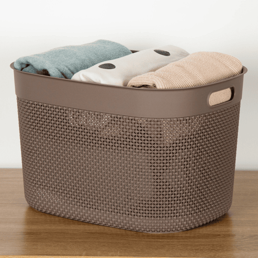Curver Pack 4 cestos organizadores Filo 30L castanho Curver Pack 4 cestos organizadores Filo 30L castanho