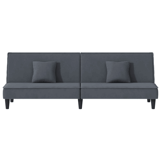Sofá-cama, Sofá conversível veludo cinzento-escuro Sofá-cama, Sofá conversível veludo cinzento-escuro