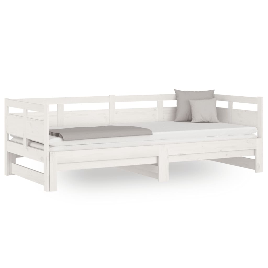 sofa cama - sofa convertible extraible sin colchon blanco 2x90x200 cm