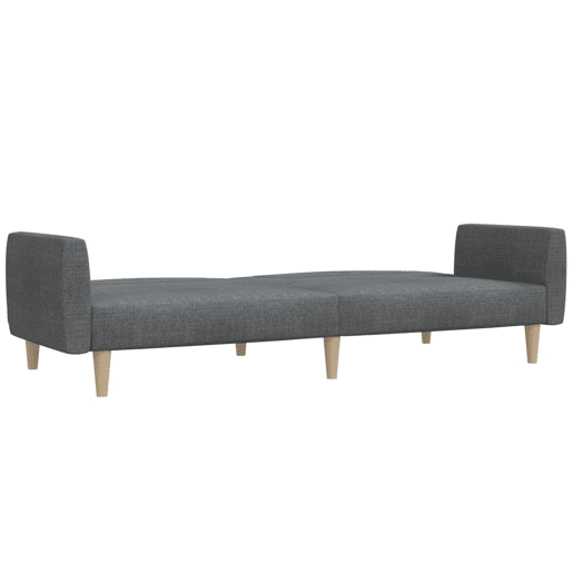 Sofá-cama, Sofá conversível de 2 lugares tecido cinzento-claro