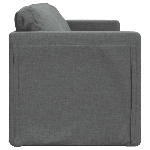 Sofá-cama, Sofá conversível sem pés 112x174x55 cm tecido cinzento-escuro