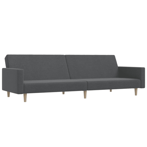 Sofá-cama, Sofá conversível de 2 lugares tecido cinzento-claro Sofá-cama, Sofá conversível de 2 lugares tecido cinzento-claro