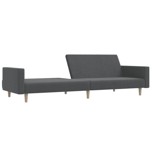 Sofá-cama, Sofá conversível de 2 lugares tecido cinzento-claro Sofá-cama, Sofá conversível de 2 lugares tecido cinzento-claro