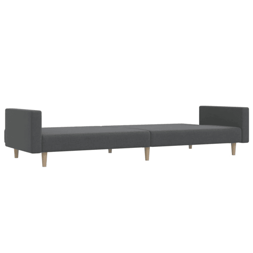 Sofá-cama, Sofá conversível de 2 lugares tecido cinzento-claro Sofá-cama, Sofá conversível de 2 lugares tecido cinzento-claro