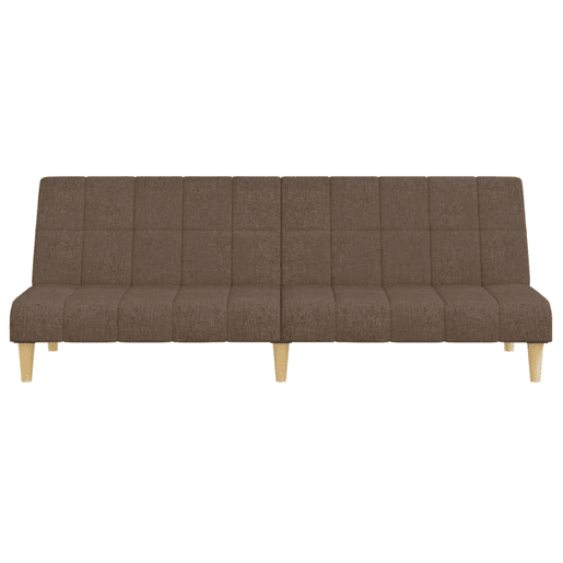 Sofá-cama, Sofá conversível de 2 lugares tecido cinzento-acastanhado