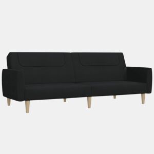 Sofá-cama, Sofá conversível de 2 lugares tecido preto
