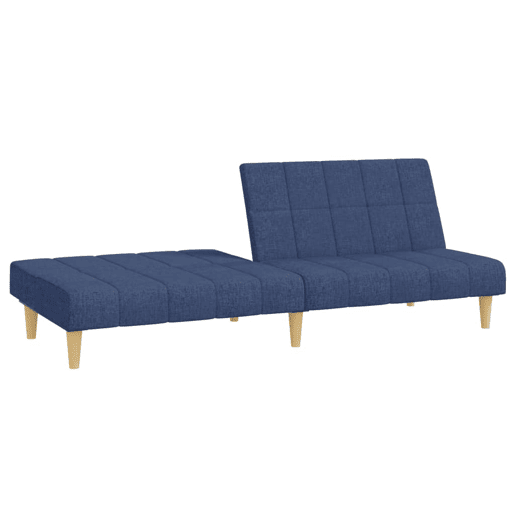Sofá-cama, Sofá conversível de 2 lugares tecido azul