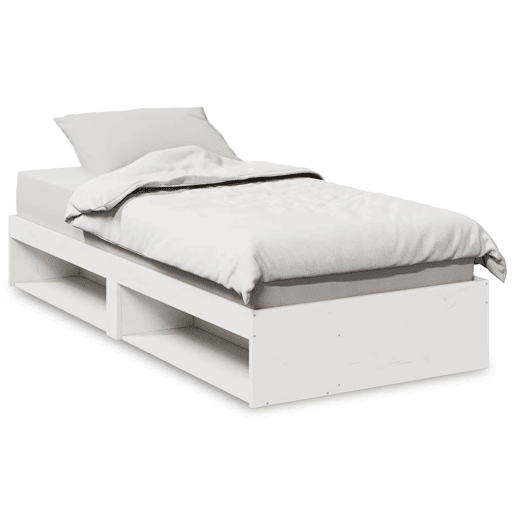 Sofá-cama, Sofá conversível sem colchão 90x190 cm madeira de pinho maciça branco Sofá-cama, Sofá conversível sem colchão 90x190 cm madeira de pinho maciça branco