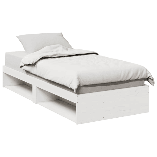 Sofá-cama, Sofá conversível sem colchão 90x190 cm madeira de pinho maciça branco Sofá-cama, Sofá conversível sem colchão 90x190 cm madeira de pinho maciça branco