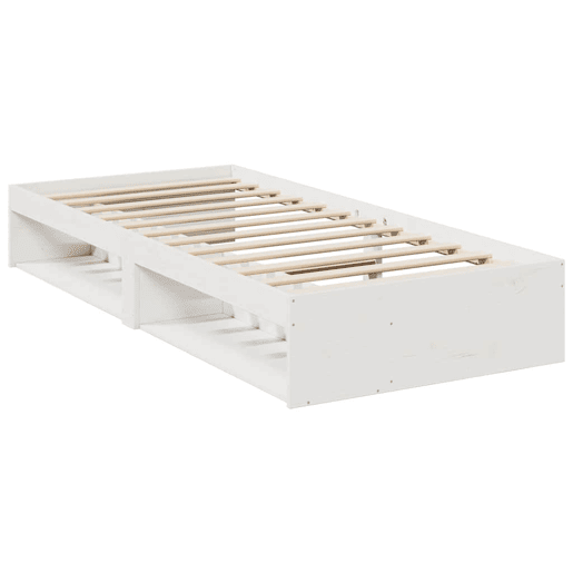 Sofá-cama, Sofá conversível sem colchão 90x190 cm madeira de pinho maciça branco Sofá-cama, Sofá conversível sem colchão 90x190 cm madeira de pinho maciça branco