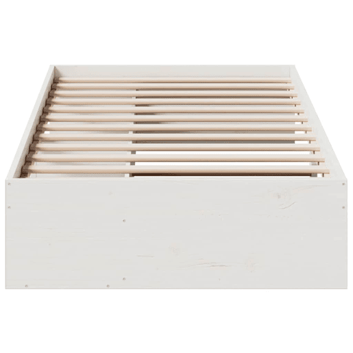 Sofá-cama, Sofá conversível sem colchão 90x190 cm madeira de pinho maciça branco Sofá-cama, Sofá conversível sem colchão 90x190 cm madeira de pinho maciça branco