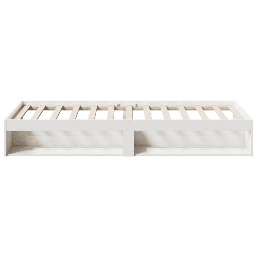 Sofá-cama, Sofá conversível sem colchão 90x190 cm madeira de pinho maciça branco Sofá-cama, Sofá conversível sem colchão 90x190 cm madeira de pinho maciça branco