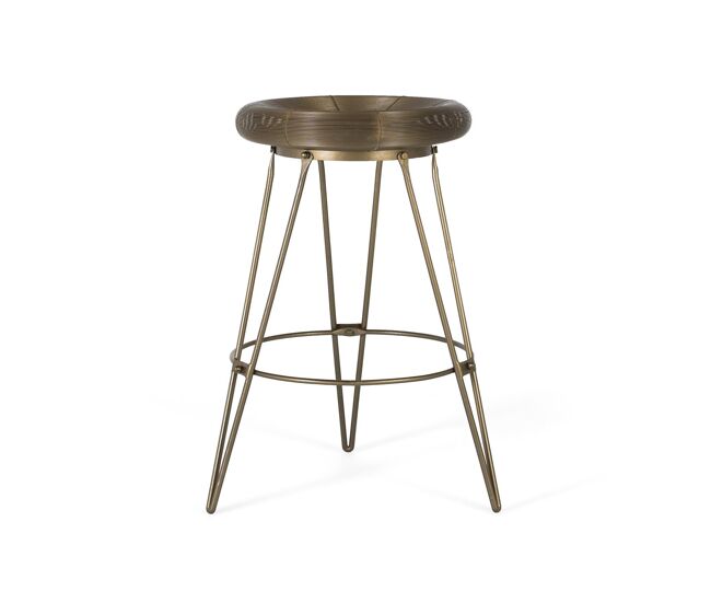 Taburete de bar metálico. este taburete está fabricado en metal, una elección que no sólo garantiza su durabilidad, sino que aporta un toque