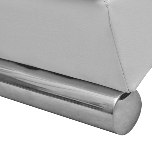 vidaXL Chaise longue couro artificial branco vidaXL Chaise longue couro artificial branco