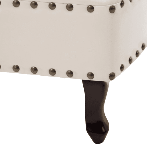 vidaXL Chaise longue couro artificial branco nata vidaXL Chaise longue couro artificial branco nata