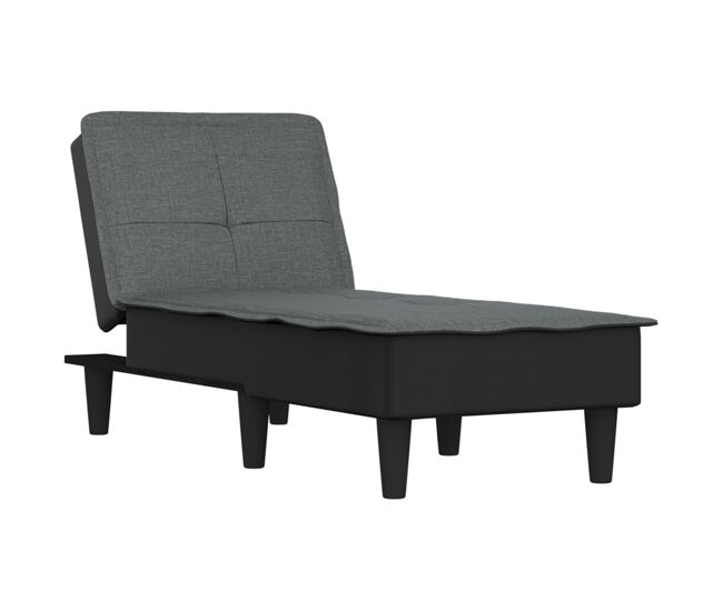Vidaxl sofá diván de tela gris oscuro
