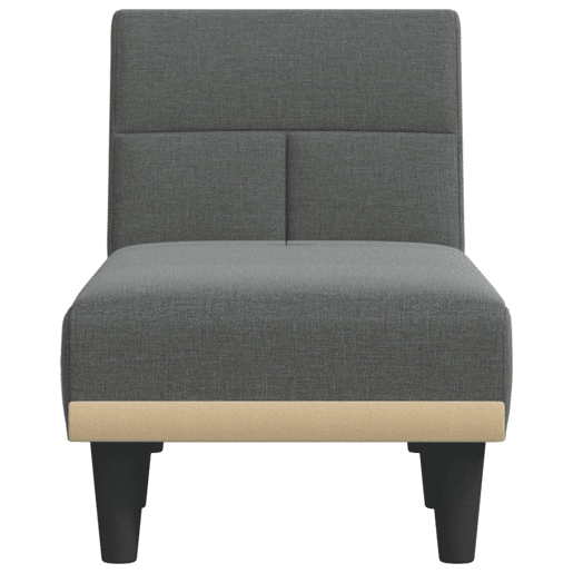 vidaXL Chaise longue tecido cinzento-escuro vidaXL Chaise longue tecido cinzento-escuro