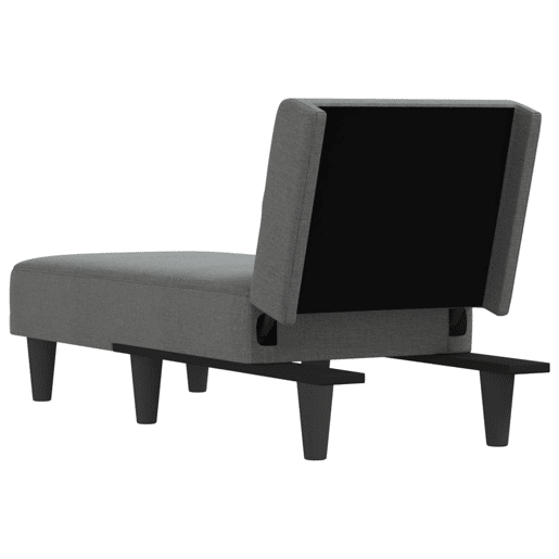 vidaXL Chaise longue tecido cinzento-escuro vidaXL Chaise longue tecido cinzento-escuro