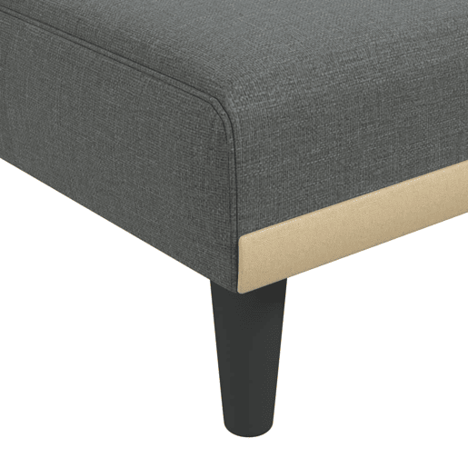 vidaXL Chaise longue tecido cinzento-escuro vidaXL Chaise longue tecido cinzento-escuro