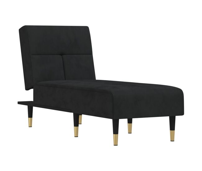 Vidaxl sofá diván de terciopelo negro