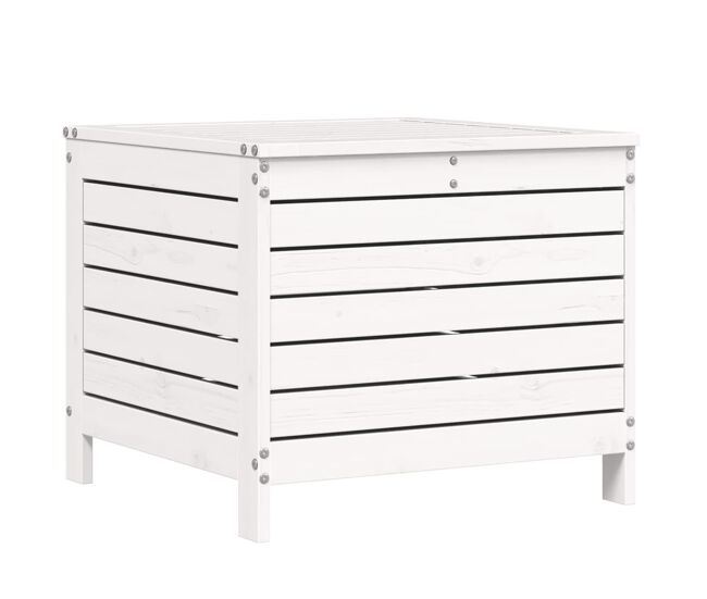 Vidaxl taburete de jardín madera maciza de pino blanco 62x63,5x53,5 cm