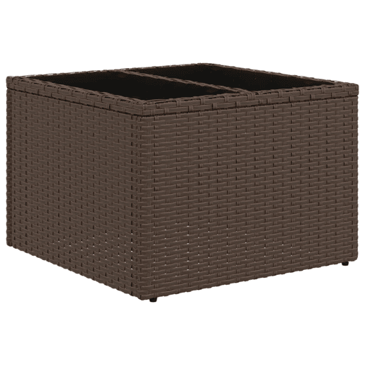 vidaXL 9 pcs conjunto sofás p jardim c almofadões vime PE castanho vidaXL 9 pcs conjunto sofás p jardim c almofadões vime PE castanho