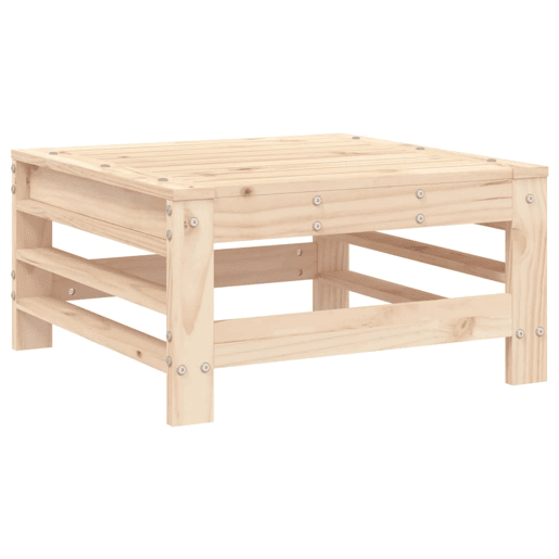 vidaXL Apoio de pés p jardim c almofadão pinho maciço vidaXL Apoio de pés p jardim c almofadão pinho maciço