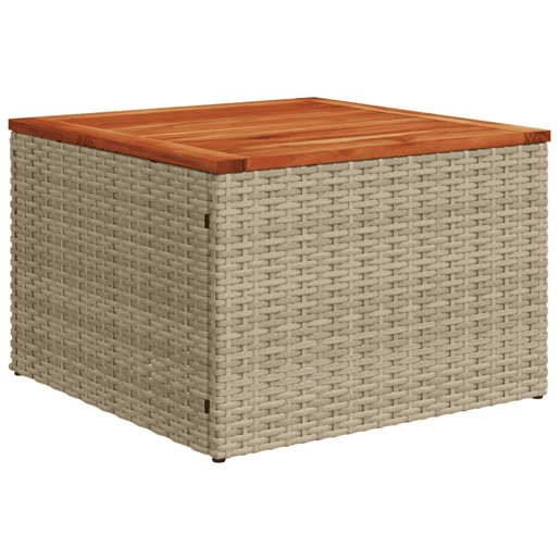 vidaXL 6 pcs conjunto de sofás p jardim com almofadões vime PE bege vidaXL 6 pcs conjunto de sofás p jardim com almofadões vime PE bege