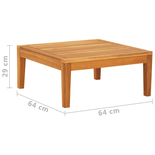vidaXL 2 pcs conj. lounge de jardim c almofadões branco nata acácia