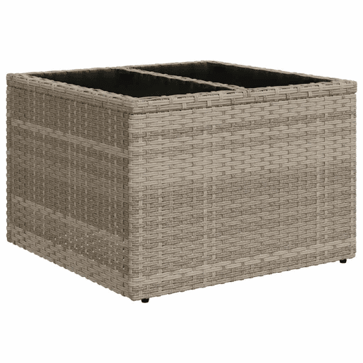 vidaXL 11 pcs conjunto sofás de jardim c almofadões vime PE cinzento