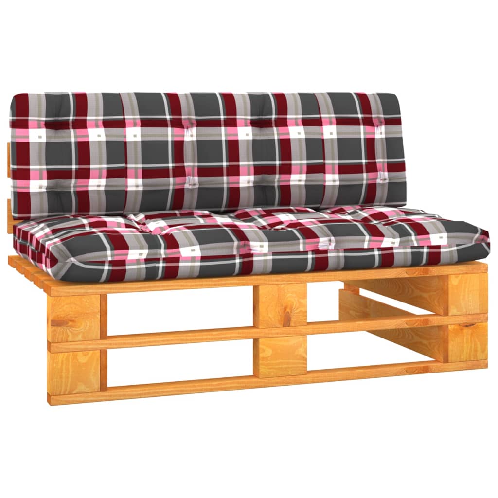 Vidaxl sofá central palets jardín madera pino impregnada marrón miel