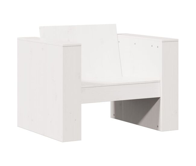 Vidaxl sofá de jardín madera maciza de pino blanco 79x60x62 cm