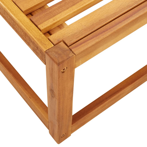 vidaXL Conjunto de sofás de jardim vidaXL de 3 peças com almofadas de madeira de acácia e corda