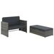 Conjunto De Sofás De Jardín Conjunto De Sofás De Jardín Gris
