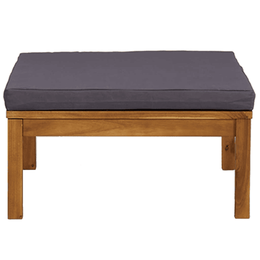 vidaXL 3 pcs conj. lounge de jardim c almofadões cinza-escuro acácia