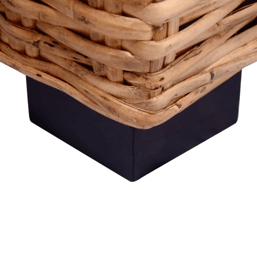 vidaXL Sofá de jardim com 3 lugares em vime genuíno vidaXL Sofá de jardim com 3 lugares em vime genuíno