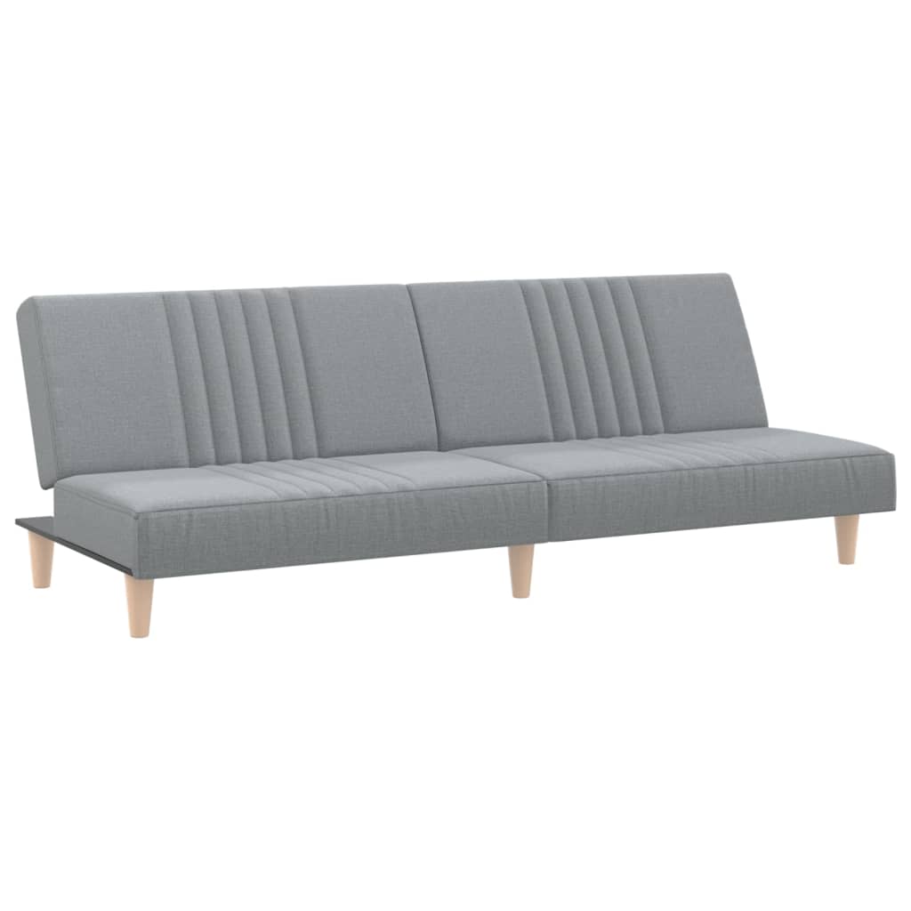 vidaxl sofa cama tela gris claro