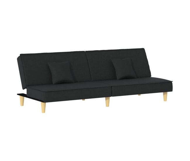 Vidaxl sofá cama de tela negro