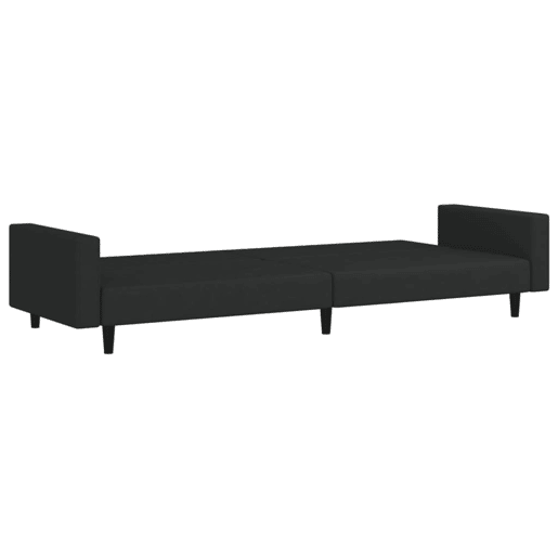 Sofá-cama, Sofá conversível de 2 lugares veludo preto