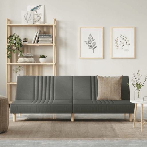Sofá-cama, Sofá conversível tecido cinzento-escuro