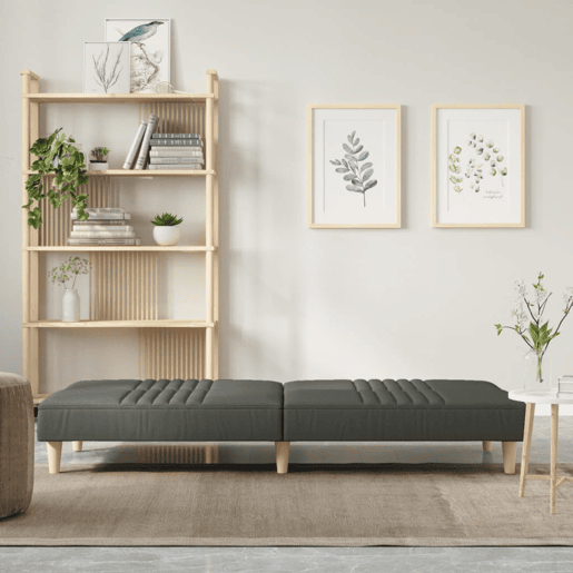 Sofá-cama, Sofá conversível tecido cinzento-escuro