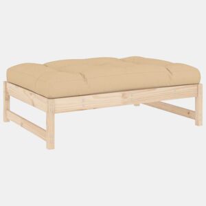 vidaXL Apoio de pés para jardim 120x80 cm pinho maciço