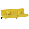 Sofá-cama, Sofá conversível veludo amarelo