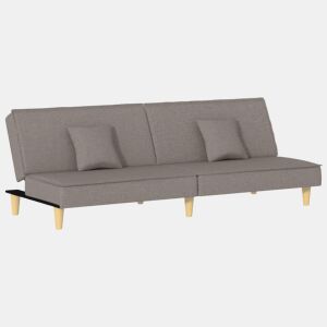 Sofá-cama, Sofá conversível tecido cinzento-acastanhado