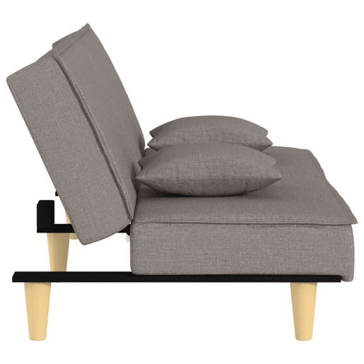 Sofá-cama, Sofá conversível tecido cinzento-acastanhado