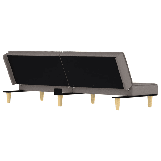 Sofá-cama, Sofá conversível tecido cinzento-acastanhado