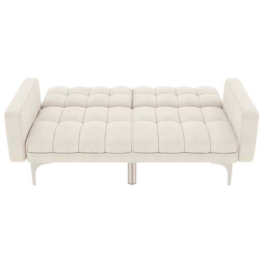 vidaXL Sofá-cama tecido creme vidaXL Sofá-cama tecido creme