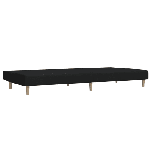 Sofá-cama, Sofá conversível de 2 lugares tecido preto Sofá-cama, Sofá conversível de 2 lugares tecido preto